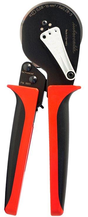 MPAE16S, Mechanisches Presswerkzeug für Aderendhülsen 0,08-16qmm, 2x0,25-2x6qmm