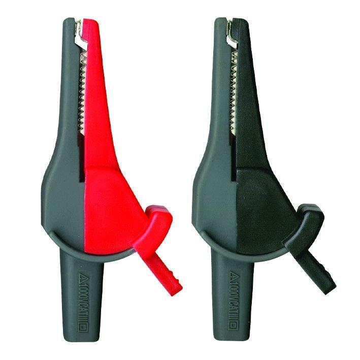 FTF000370024, 370024 HCP 41-Set Hochstrom-Sicherheitsklemmprüfspitze, rt/swz, 4 mm