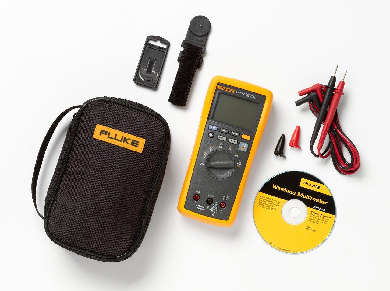 FLK-3000FC/TPAK, Wireless-Digitalmultimeter 3000 FC mit Aufhängeriemen TPAK