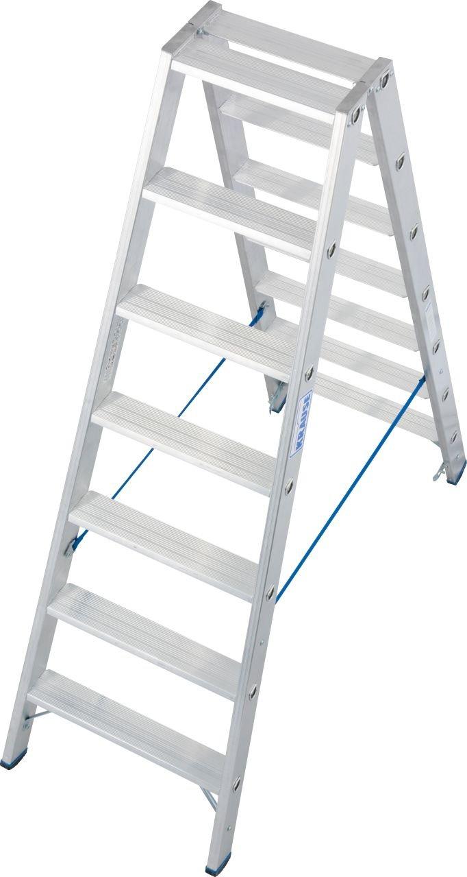 124753, STABILO Stufen-DoppelLeiter 2x7 Stufen