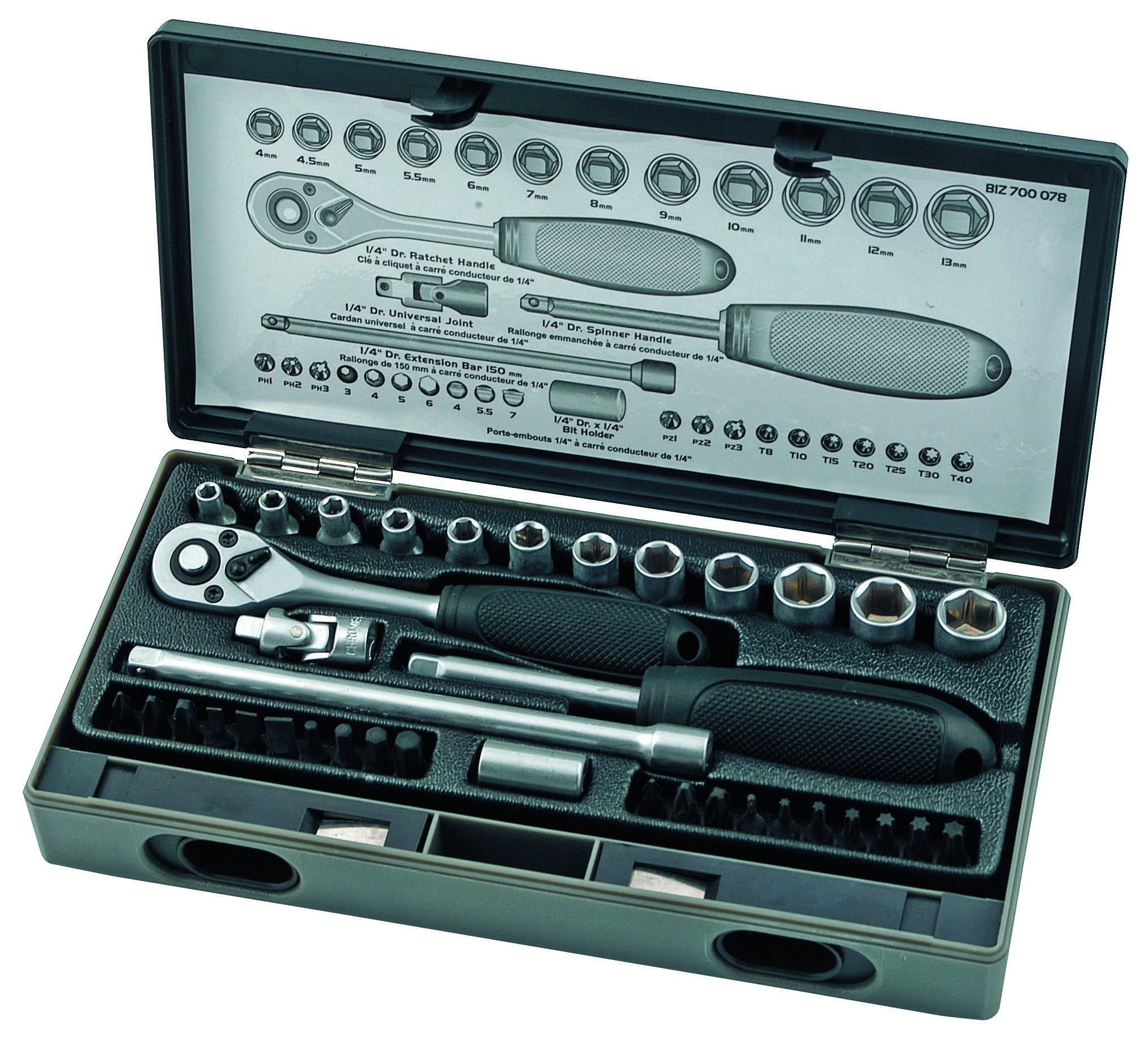 BIZ 700078, 37-teiliges Steckschlüssel-Set