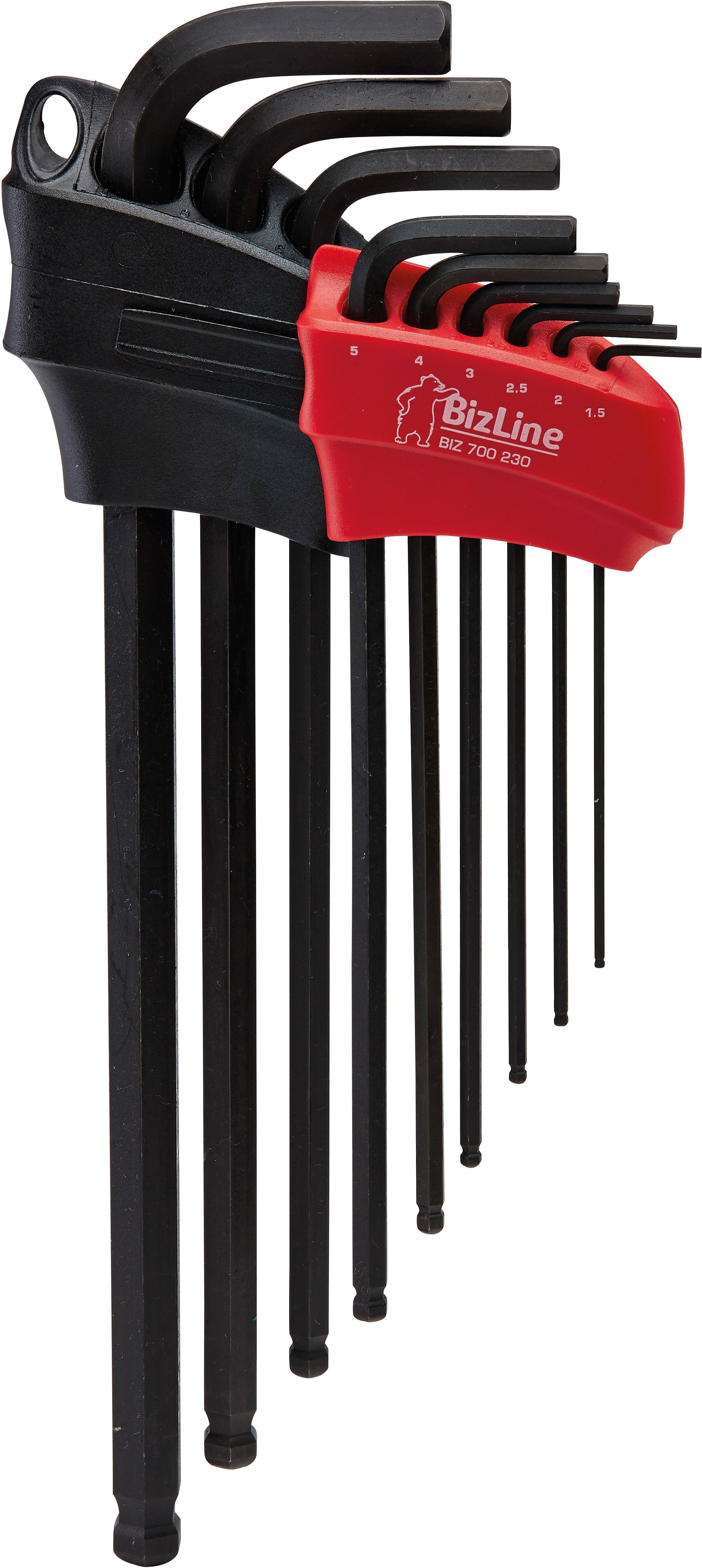 BIZ 700230, Set aus 9 Kugelkopf-Inbusschlüsseln