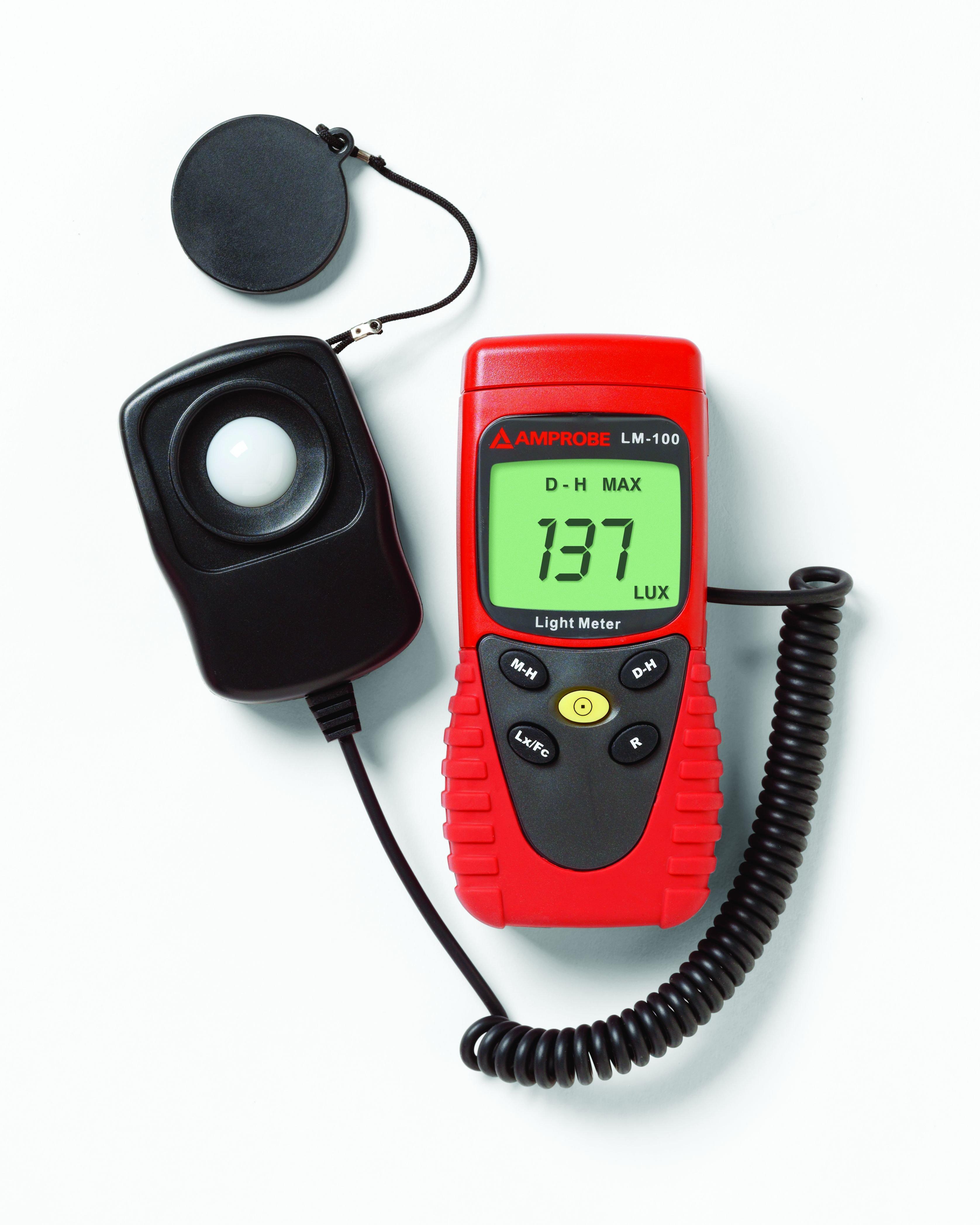 LM-100, LM-100 Digitales Luxmeter mit Data-hold, Manuelle Messbereichswahl