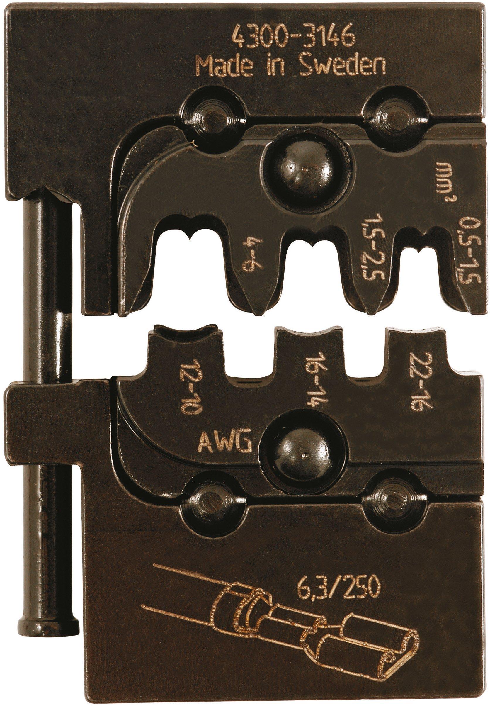 BIZ 700266, Einsatz für nicht isolierte Flachsteckverbinder, Querschnitt 0.5-6 mm²