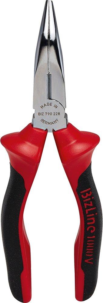 BIZ 790228, Telefonzange, halbrunde lange gebogene Backen 160 mm 1000 V isoliert, Premium
