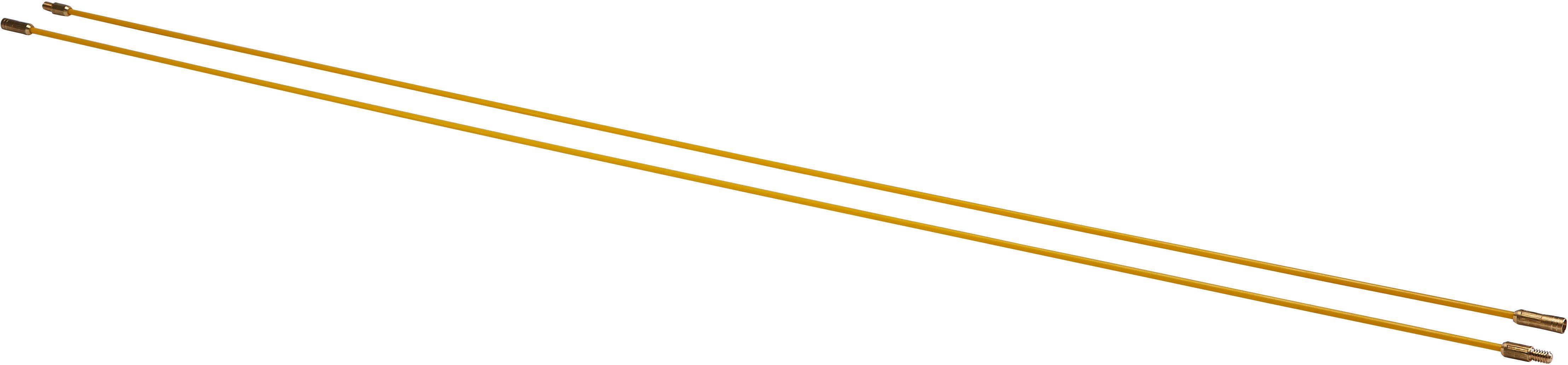 BIZ 700139, Set aus 2 Einziehstangen 1 m Ø 4 mm gelb