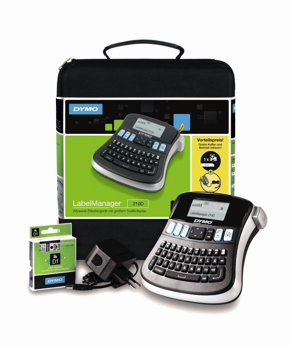 S0964070, S0964070, - LabelManager 210D im praktischen Koffer (SoftCase) - inkl. 230V-Netzteil, 6, 9, 12 mm, D1-Bänder