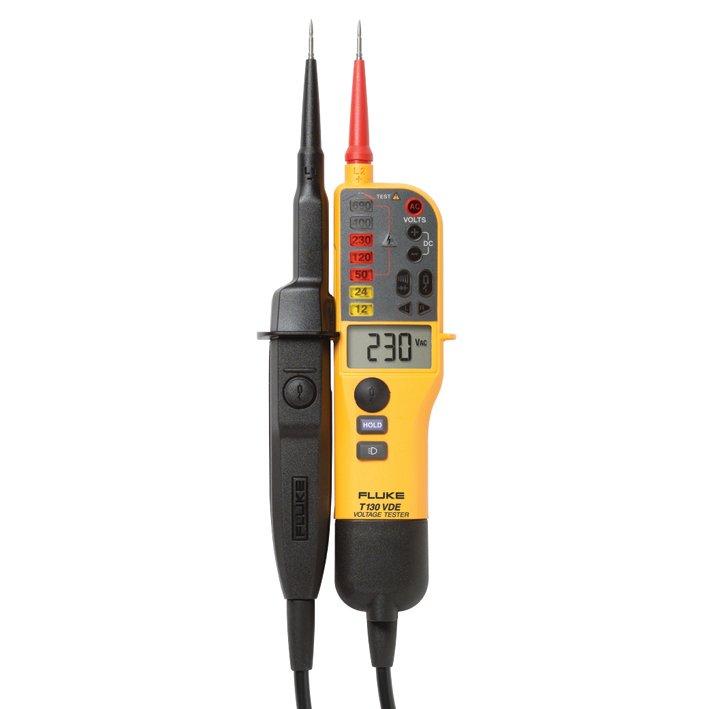 FLUKE-T130/VDE, SPANNUNGS-/DURCHGANGSPRÜFER MIT LCD, ZUSCHALTBARER LAST (VDE-VERSION)