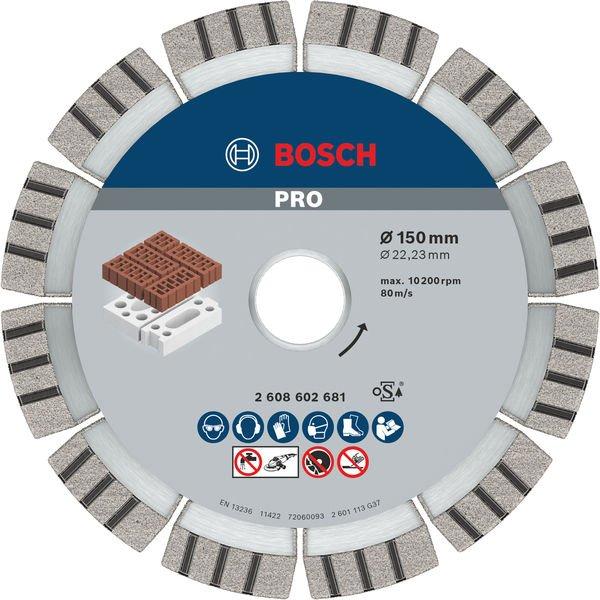 2608602681, PRO Abrasive Diamanttrennscheibe, 150 x 22,23 mm