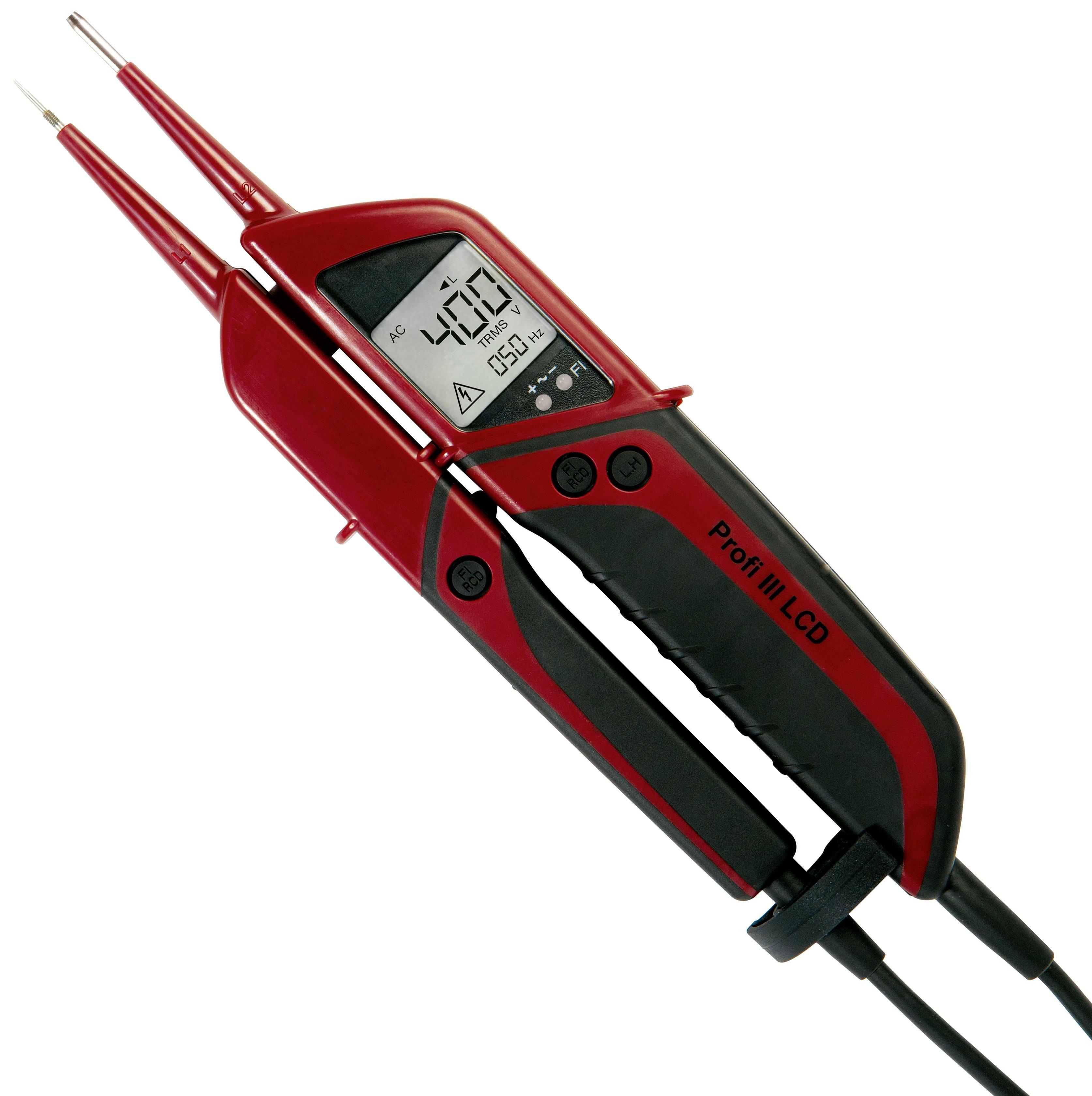 HSPLCDPROFI, Testboy Profi III LCD Zweipoliger Spannungsprüfer mit LCD-Anzeige Anzeige Wechselspannungen von 3 V bis 1000 V TRMS