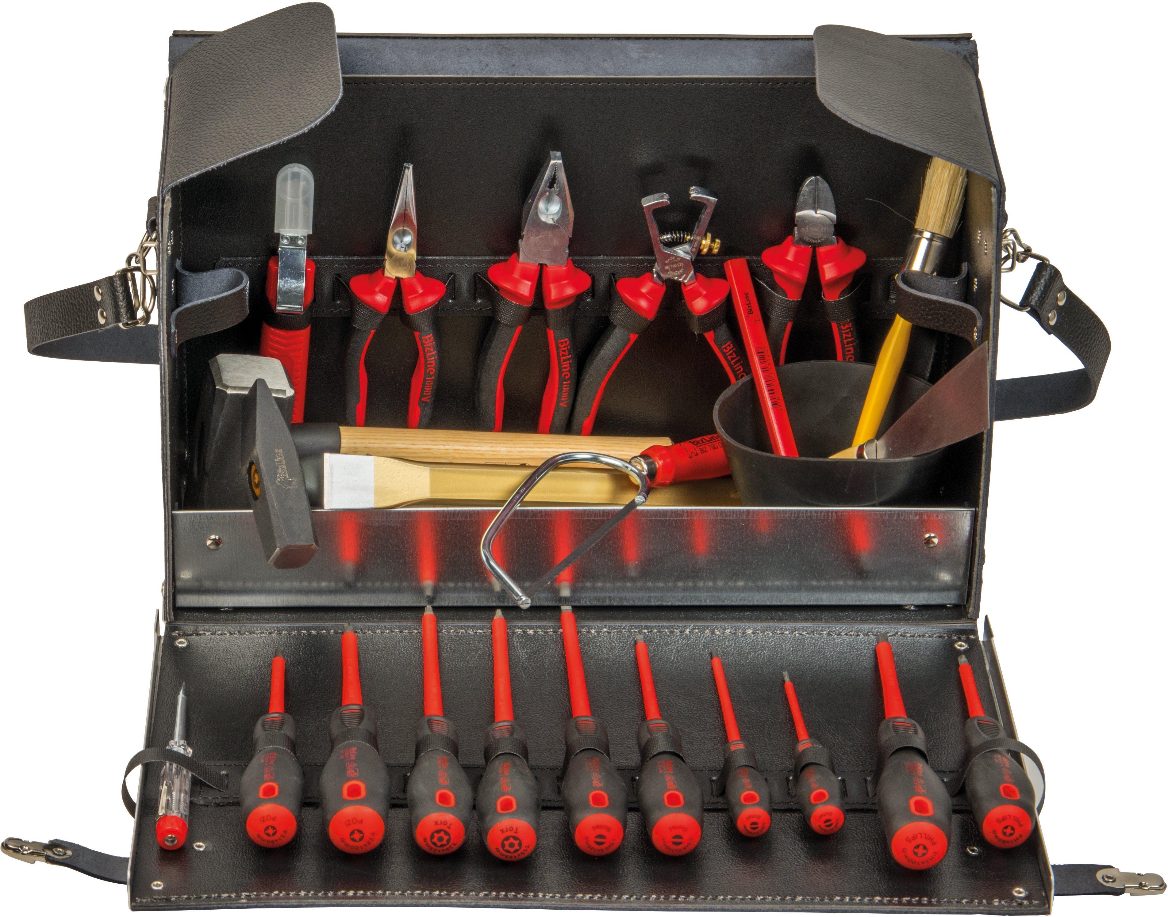 BIZ 790525, Lederkoffer Plus mit 25 Werkzeugen