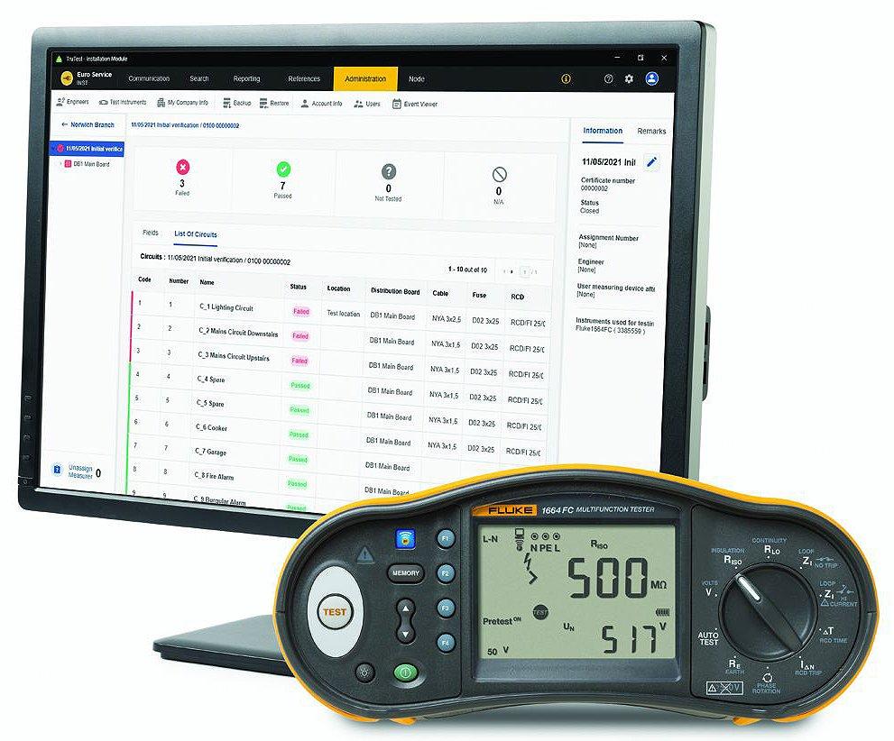 1664FC DE FTT KIT, 1664FC DE INSTALLATIONSTESTER DE + TRUTEST ADV.