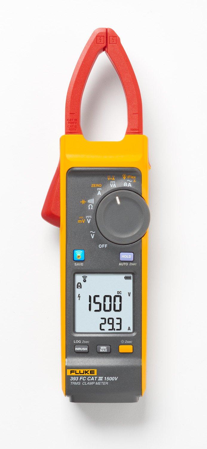 FLK-393FC-PVLEAD, Paket mit Strommesszange Fluke 393 FC und Messleitungen mit MC4-Steckern