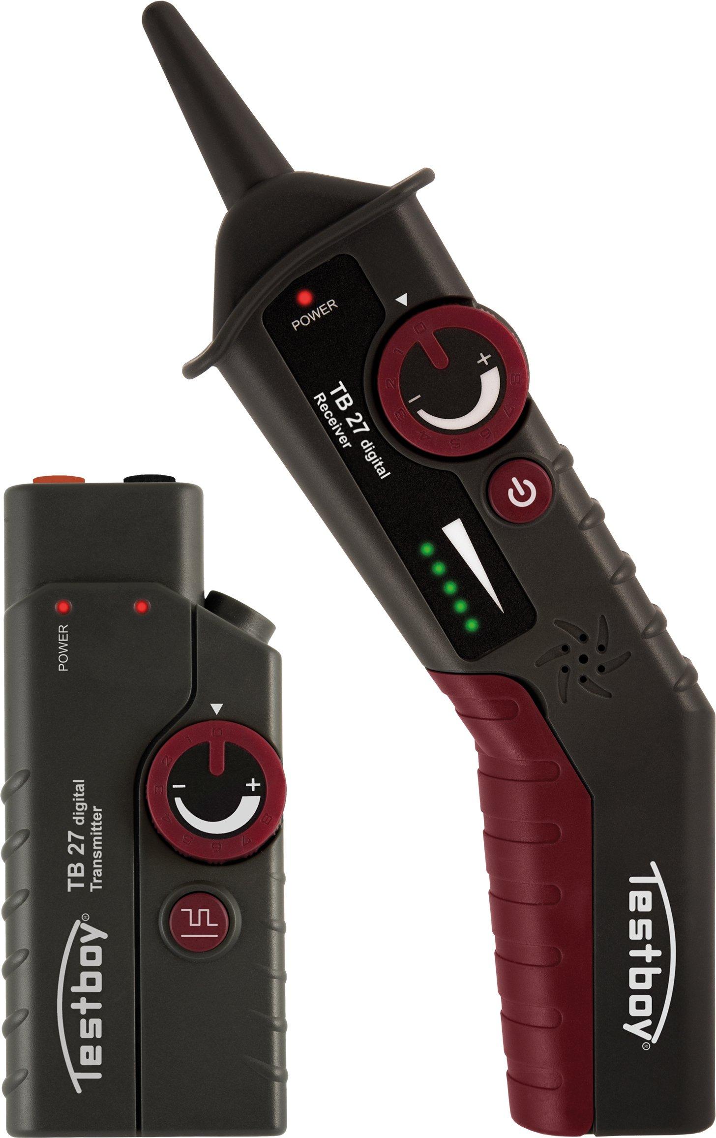 NTESTLSDIGI.01, Leitungssucher-Set, inkl. Erdspieß und Adapter, Fremdspannungesschutz bis 400V