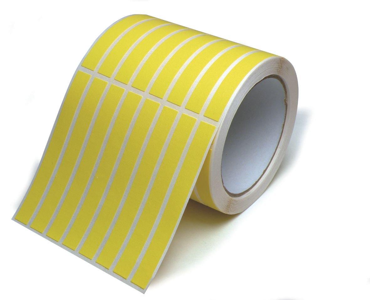48042, 48042 VCT-ROLL Vinylstoffetiketten 100x10mm gelb