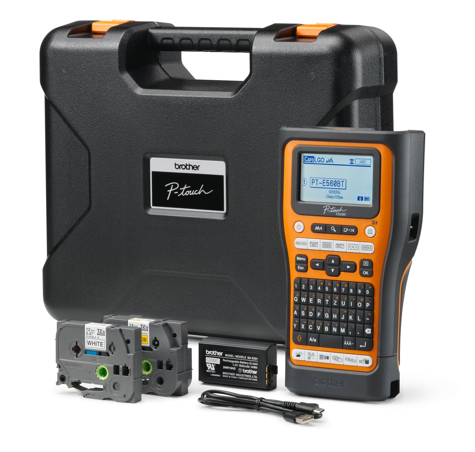 PTE560BTVPRG1, Brother P-touch E560BTVP Handheld Beschrifter mit Koffer