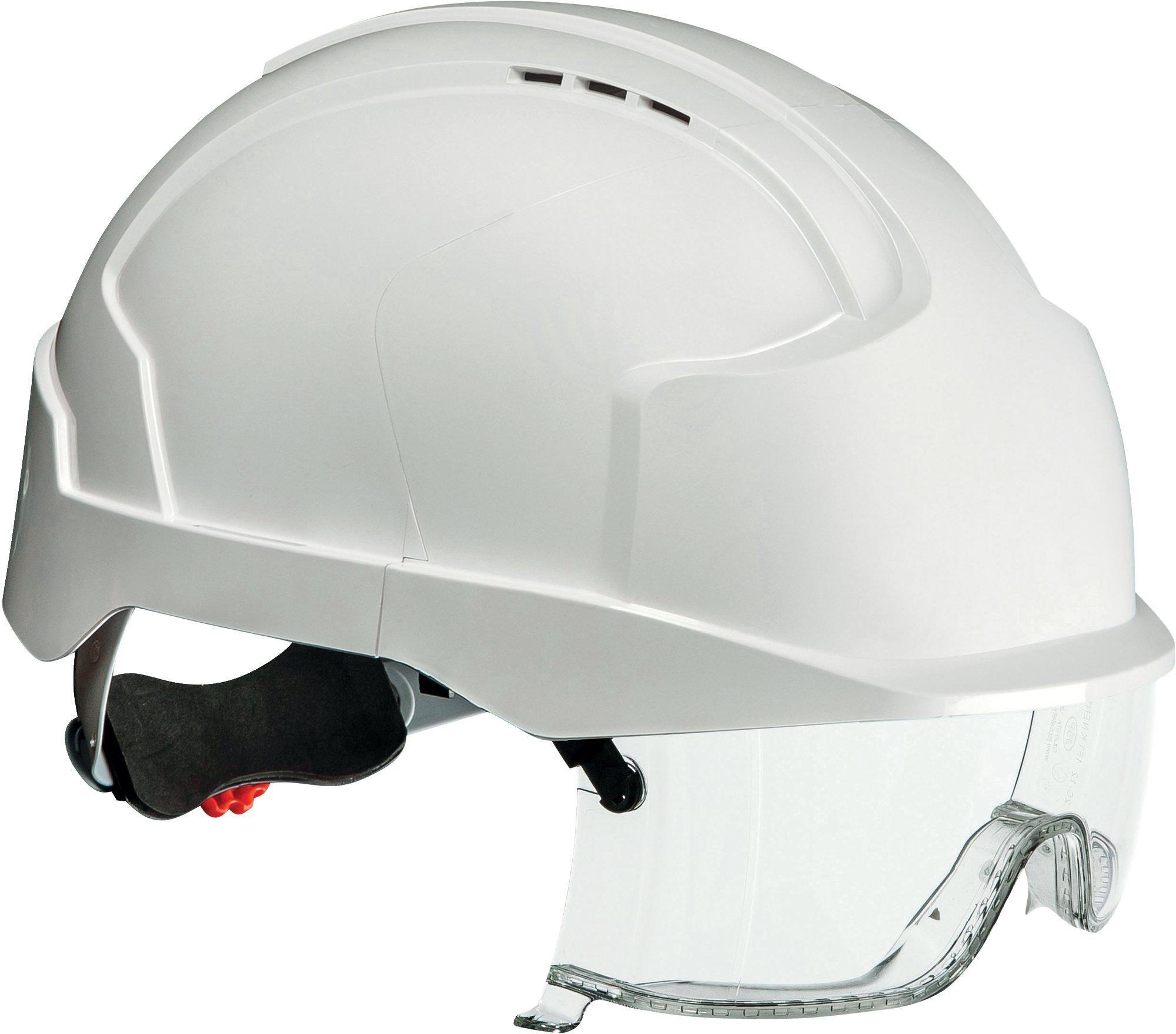 BIZ 731686, Komfort-Elektrikerhelm Vista, weiß, mit Schutzbrille