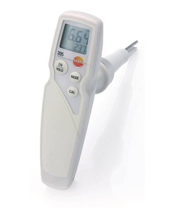 0563 2051, testo 205 - pH- /Temperatur-Messgerät für halbfeste Medien