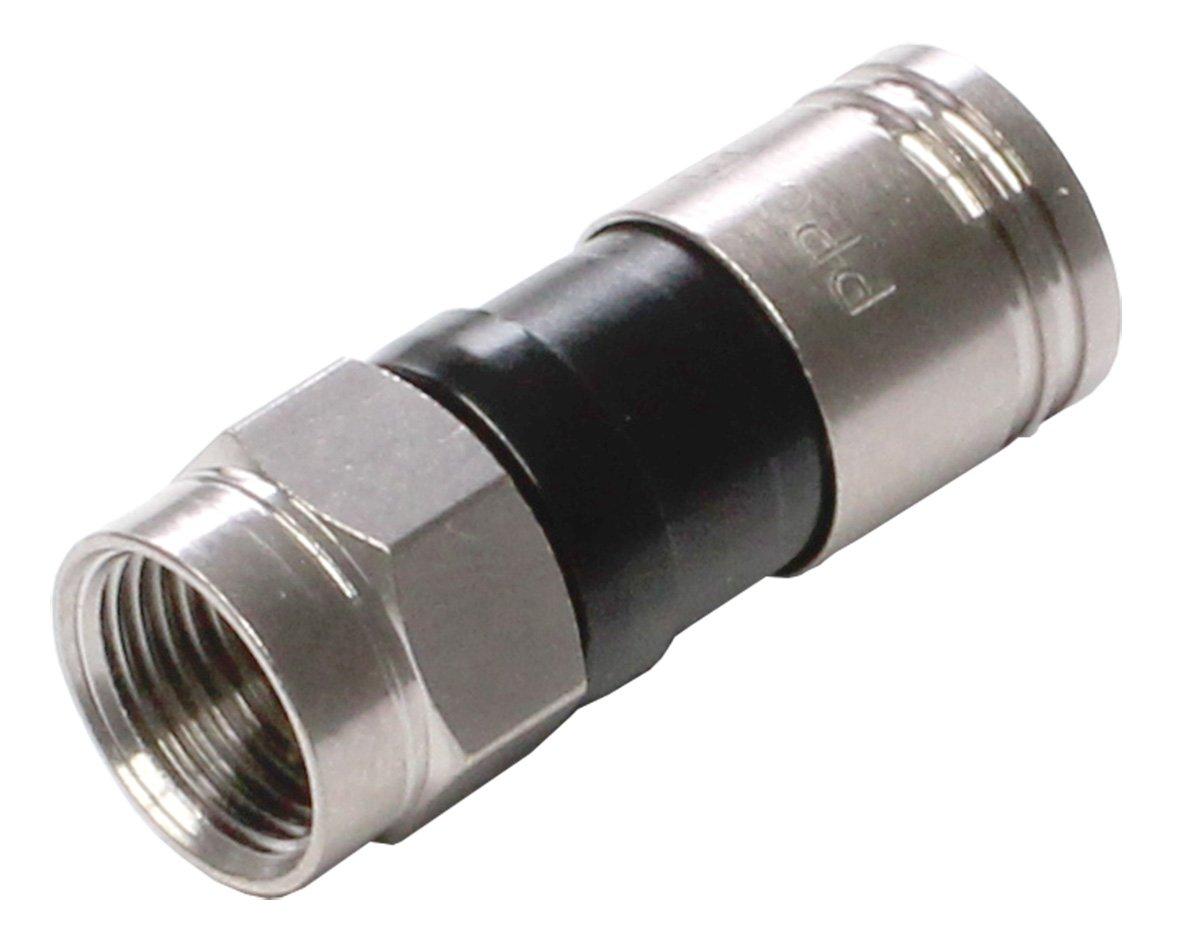 FKS 06, F-Kompressionsstecker für CSA 9511 A(HF) und CSA 111 Koaxialkabel, Montage mit KRZ 05 Kompressionszange