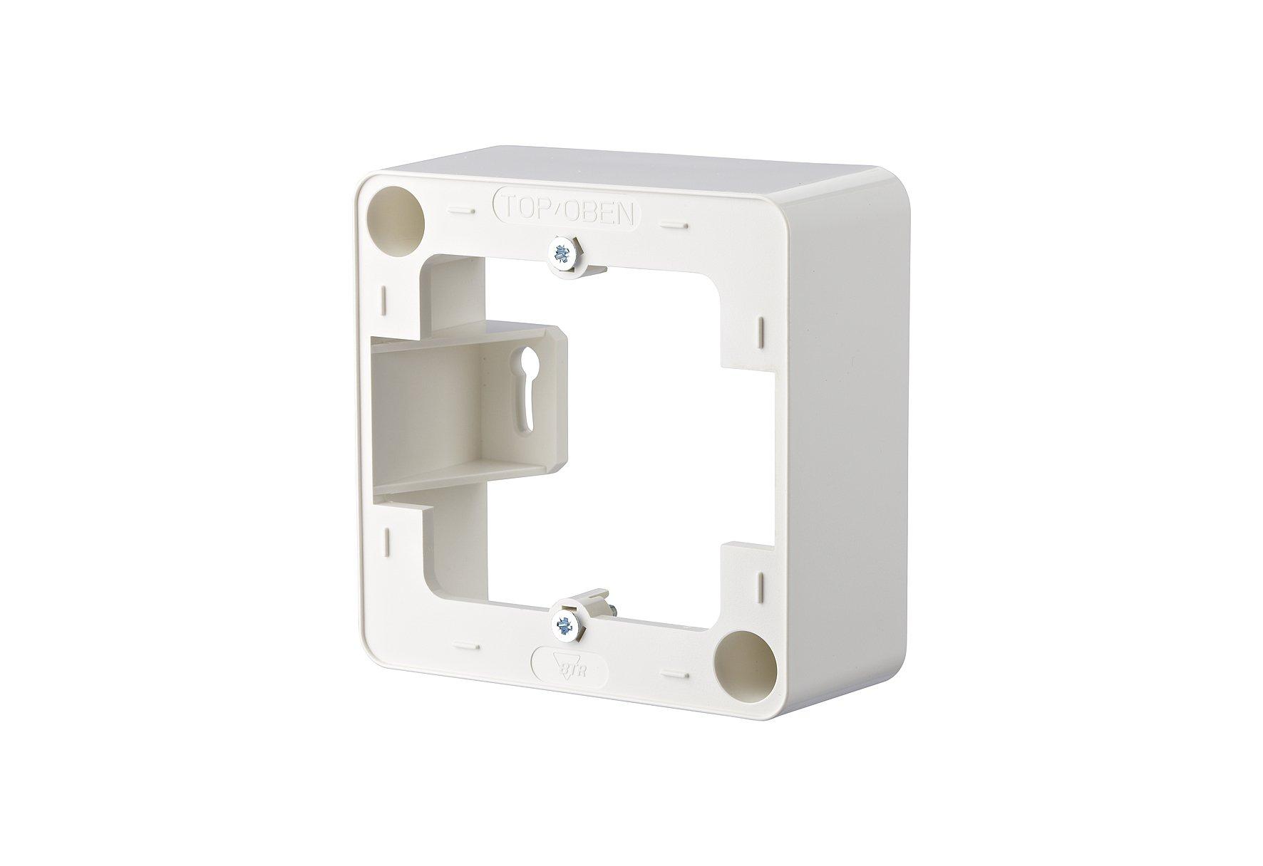 130829-02-I, Aufputzrahmen 85 x 85 x 35 mm - 1fach, reinweiß