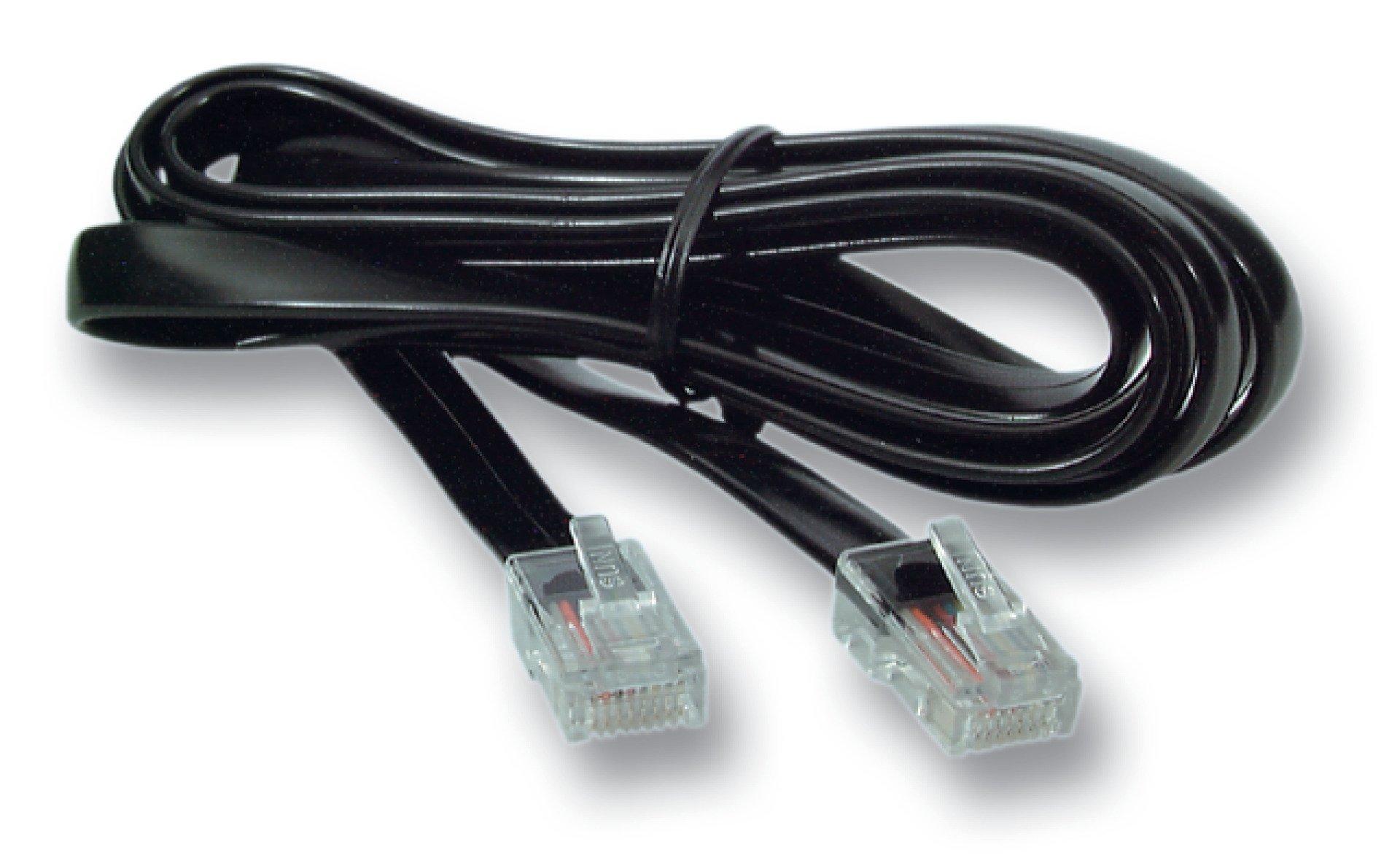 K2406SW.6, Modularkabel RJ12 (6/6) - RJ45 (8/8), schwarz, 6 m