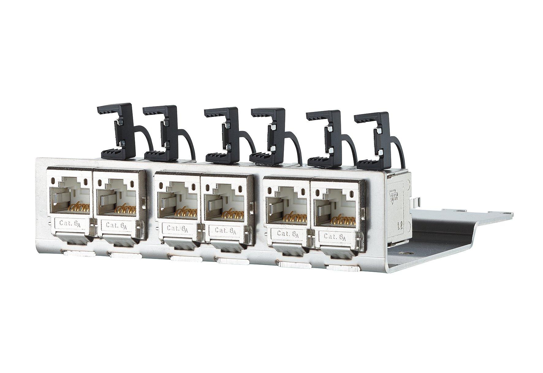 130B11P2-E, C6Amodul 6 Port 180°M für 1HE