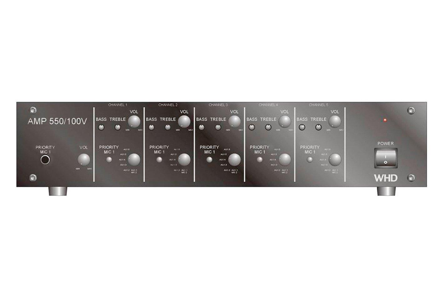 AMP550, AMP 550, schwarz Multikanalverstärker 5x50W