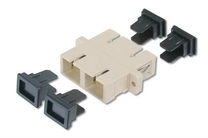 HDN-96004, Kupplungen SC-SC, Multimode, duplex, Keramik-Ferule, Kunststoffgehäuse
