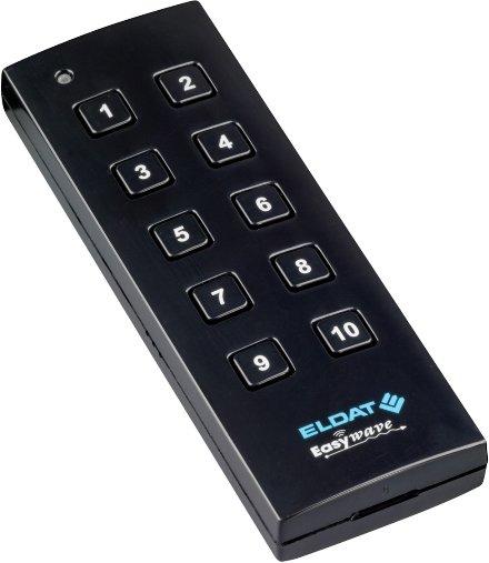 RT34E5010-01-22K, Handsender, Easywave, 10x IMPULS, schwarz glänzend