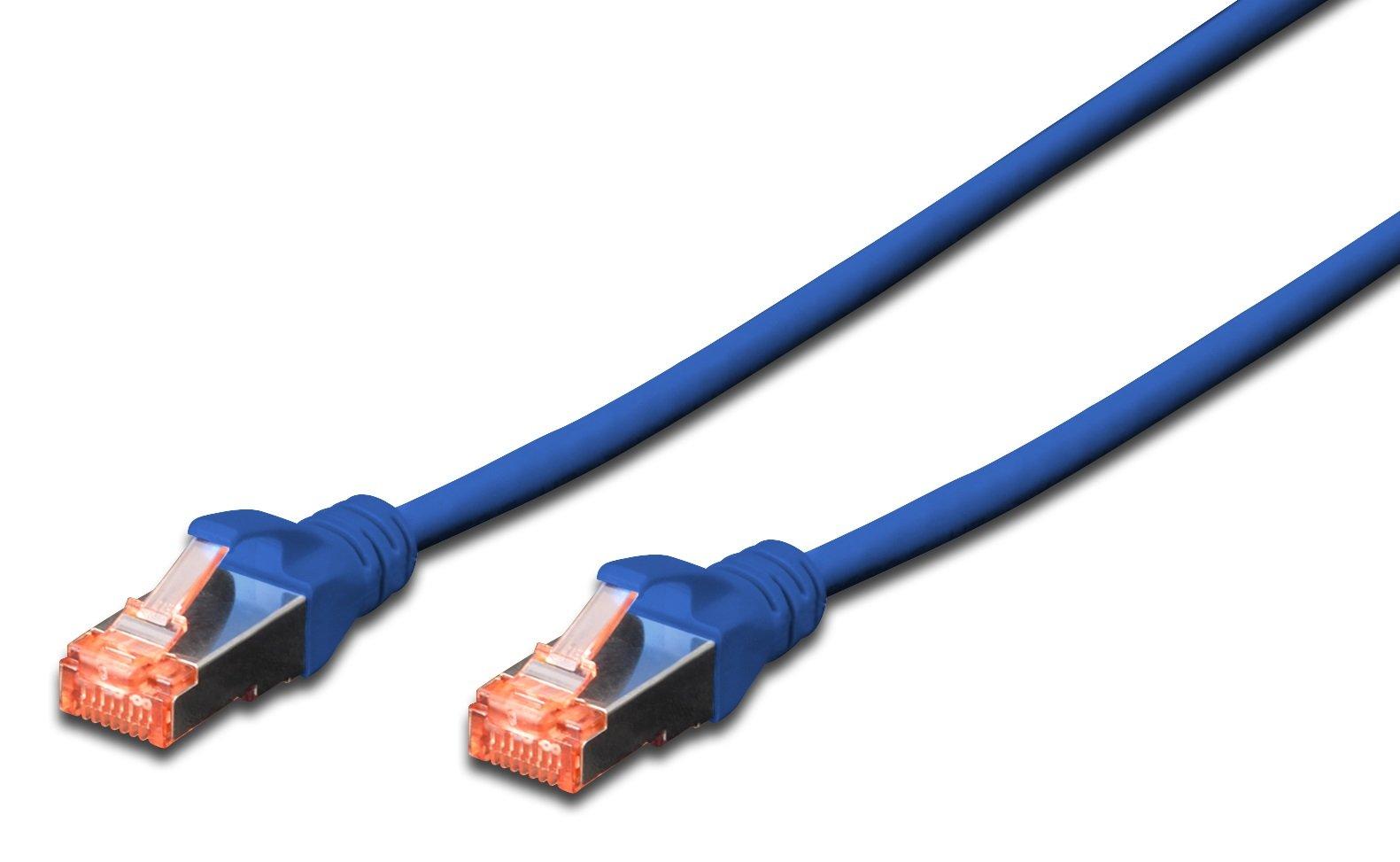 HDK-1644-005/B, Cat6 Patchkabel, 0,5m, Farbe: blau, S/FTP, AWG27