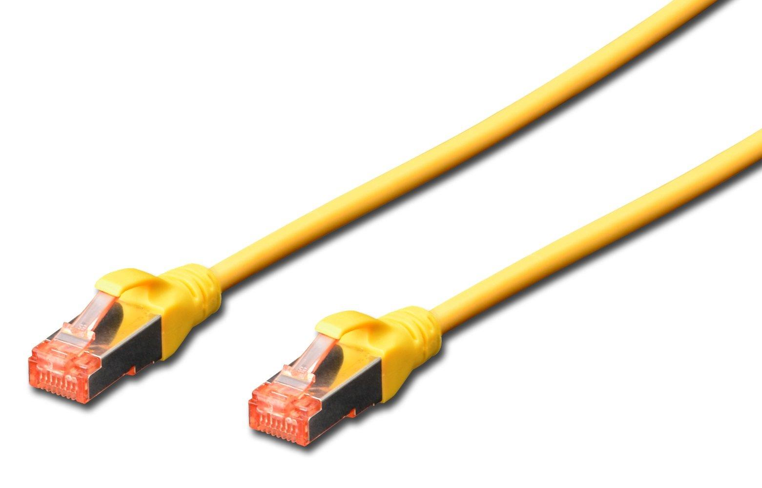 HDK-1644-050/Y, Cat6 Patchkabel, 5,0m, Farbe: gelb, S/FTP, AWG27