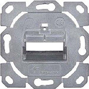 HAMJSA2UP0DESIGN, designfähige Modul-Aufnahme HAMJSCAT6A 1-fach und 2-fach UP/0 flex kombinierbar mit div. Schalterprogramm-Hersteller