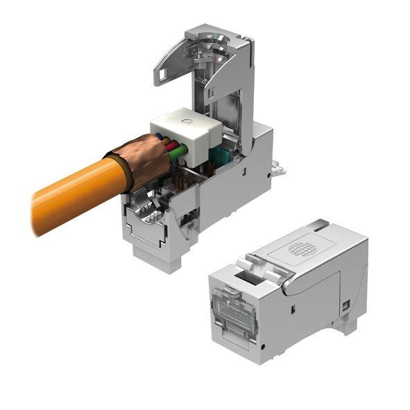 CKFAK001, fixLink® SL RJ45 geschirmt Keystone Kat.6A (ISO/IEC) für Aderquerschnitte AWG 24-22