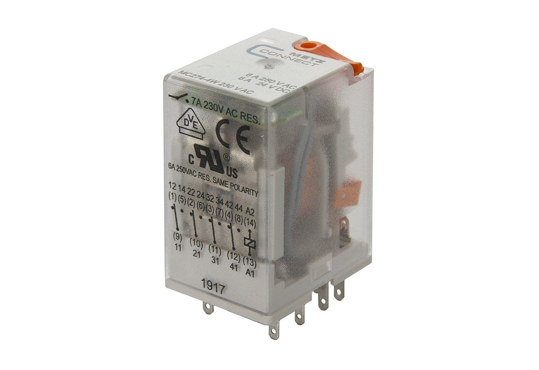 Relè 24 V/DC (max) 1 NA Metz Connect RM1-I 24 V DC 1 pz