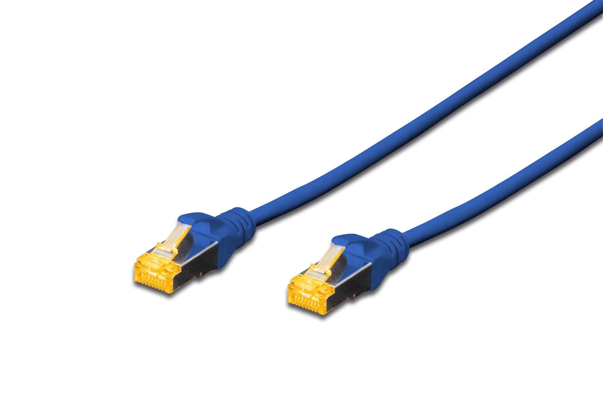 HDK-1644-A-050/B, Cat6A Patchkabel, 5,0m, Farbe: blau, S/FTP, AWG26