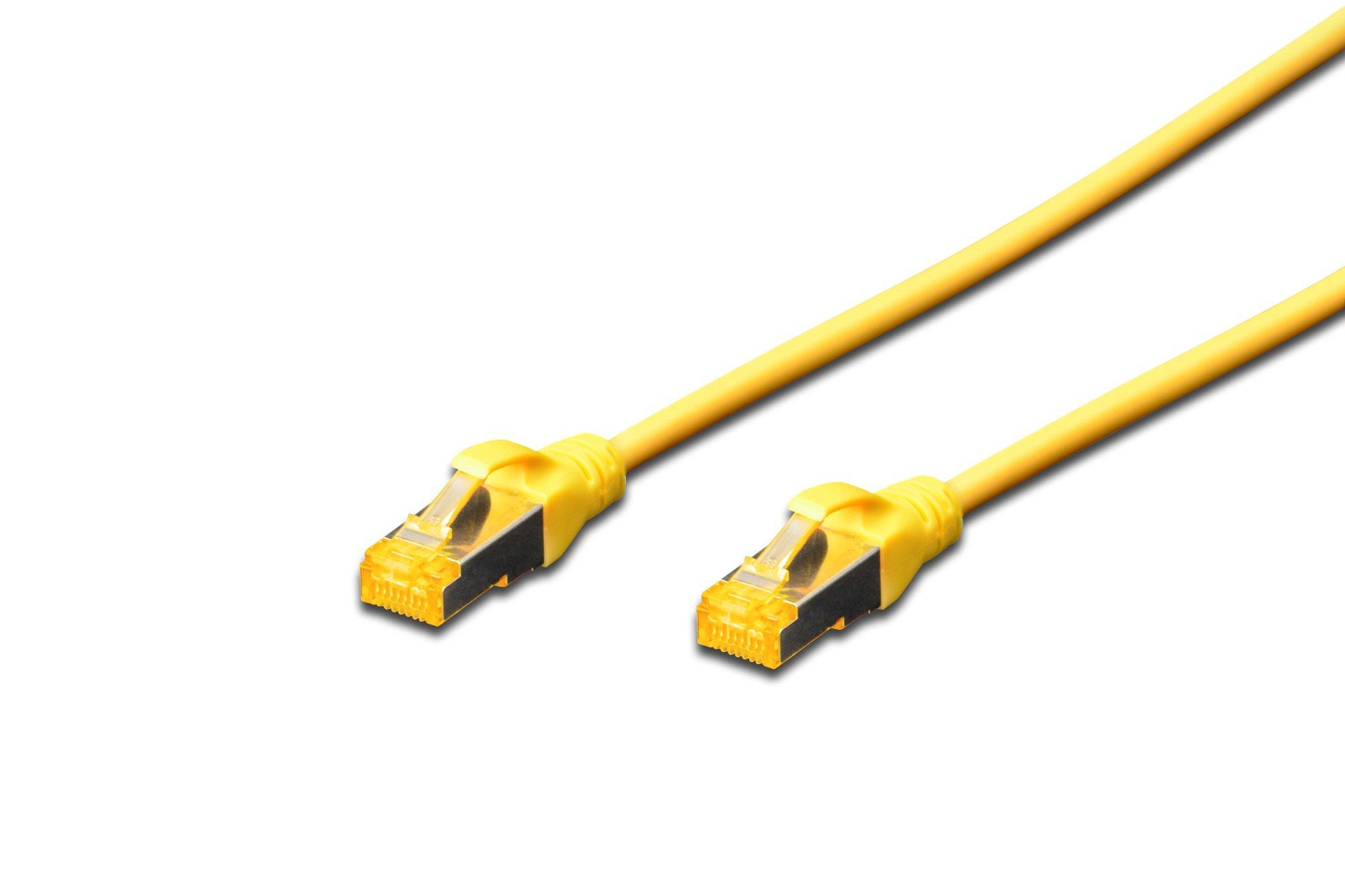 HDK-1644-A-010/Y, Cat6A Patchkabel, 1,0m, Farbe: gelb, S/FTP, AWG26