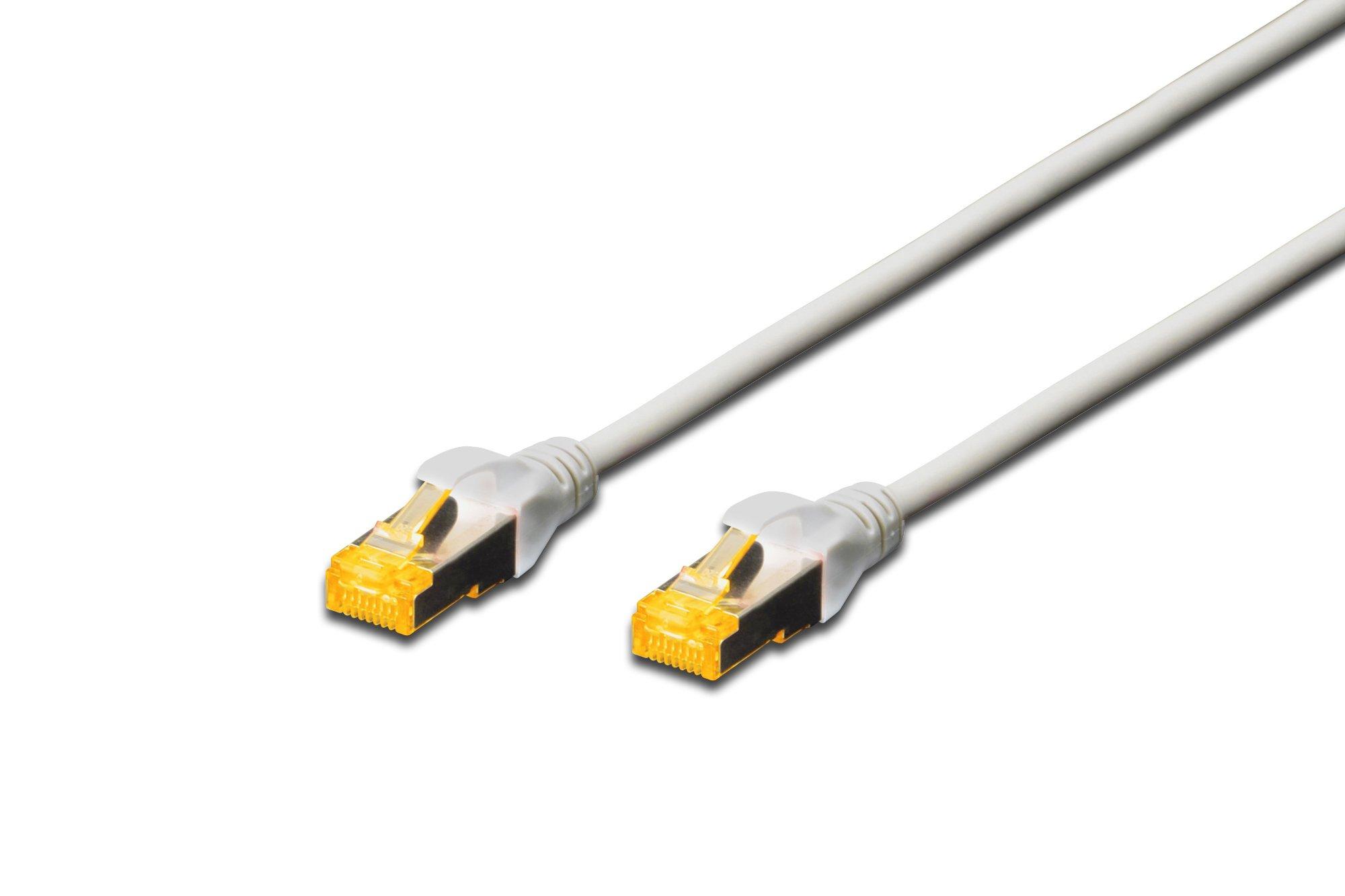 HDK-1644-A-005, Cat6A Patchkabel, 0,5m, Farbe: grau, S/FTP, AWG26