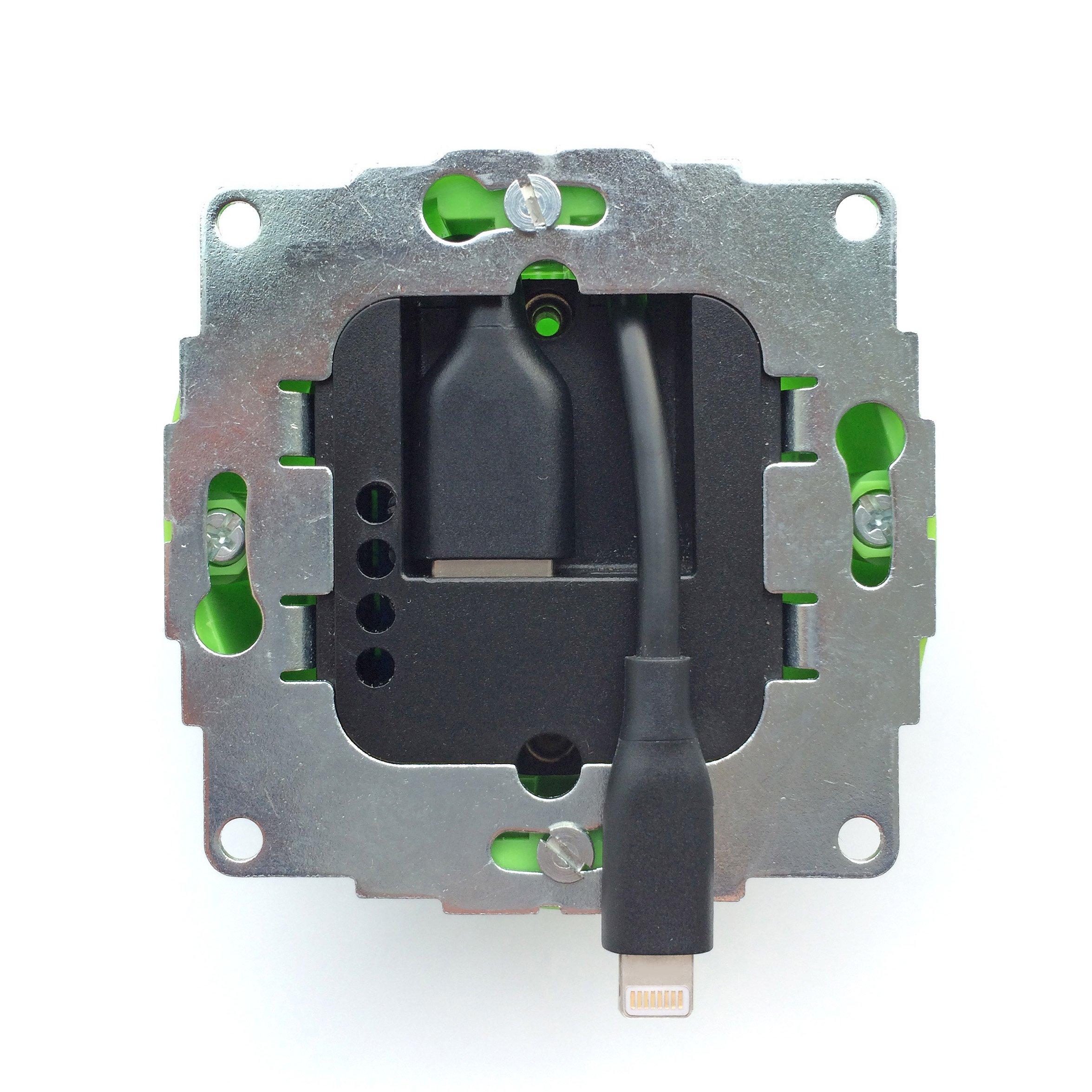 sCharge 12W Lightning®, s24 L Unterputz-Netzteil 12W mit lightning Anschluss