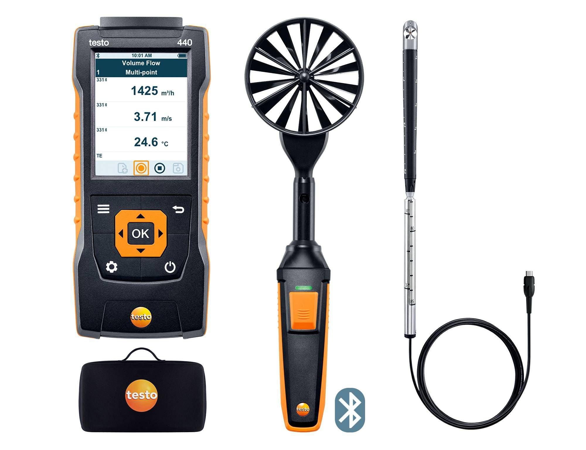 0563 4407, testo 440 - Strömungs-Kombi-Set 2 mit Bluetooth®