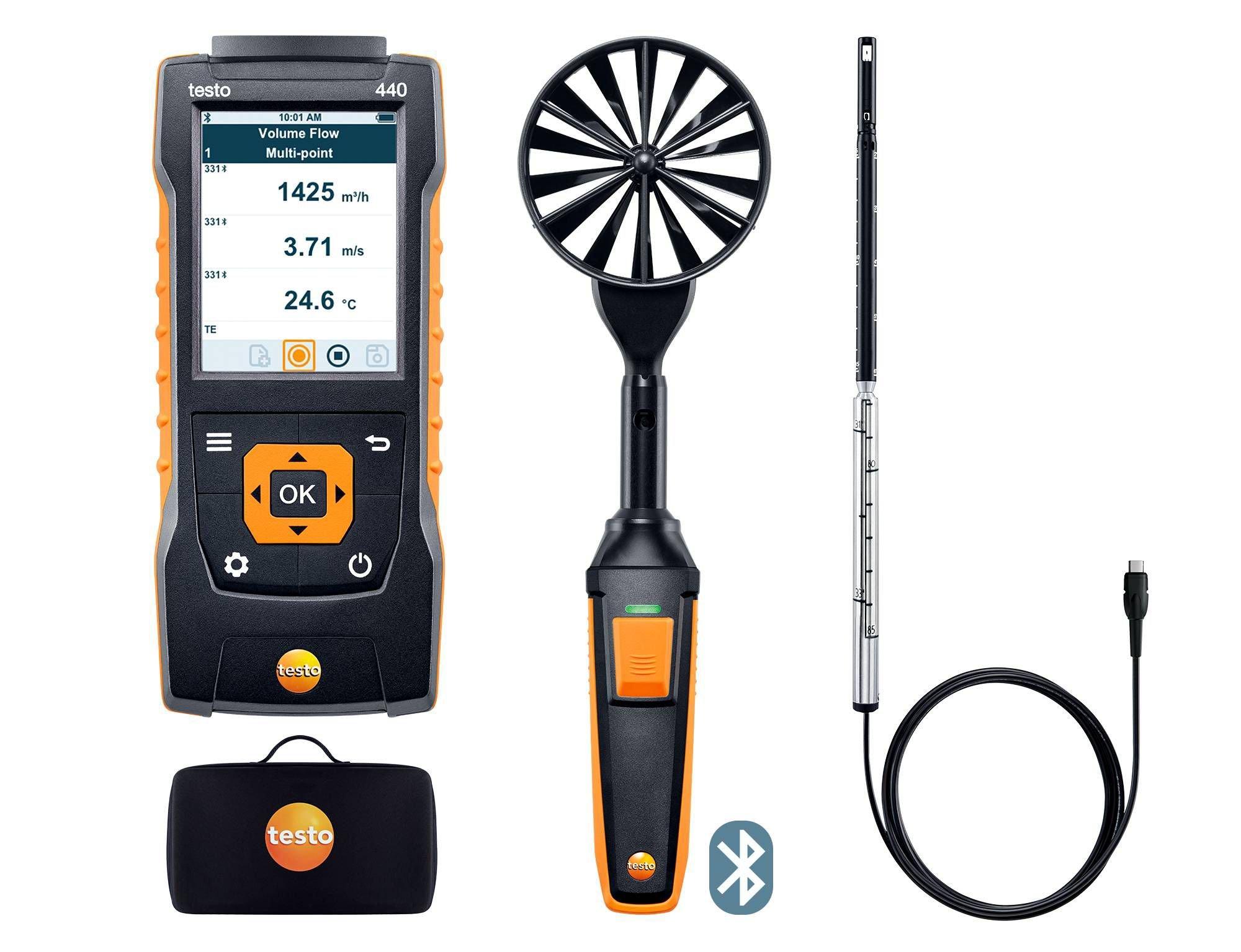 0563 4406, testo 440 - Strömungs-Kombi-Set 1, Bluetooth®