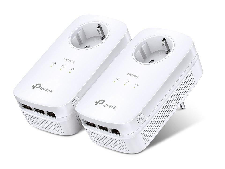 TL-PA8030P KIT, TP-Link TL-PA8030P KIT AV1300 Powerline 2er KIT (3x LAN)