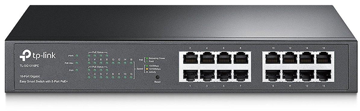 TL-SG1016PE, TP-Link TL-SG1016PE 16-Port Gigabit Desktop PoE Smart Switch
