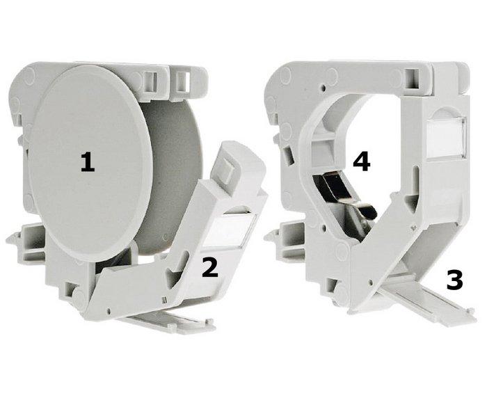 418026, REG-Adapter Keystone (DIN rail)