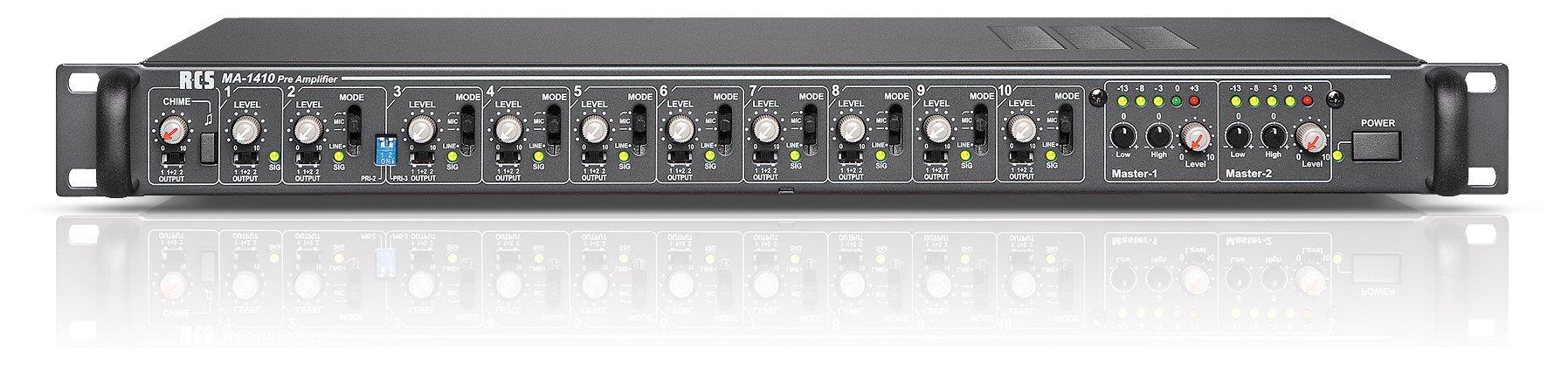 MA-1410 B, 10-Kanal-Mischvorverstärker, 1 HE