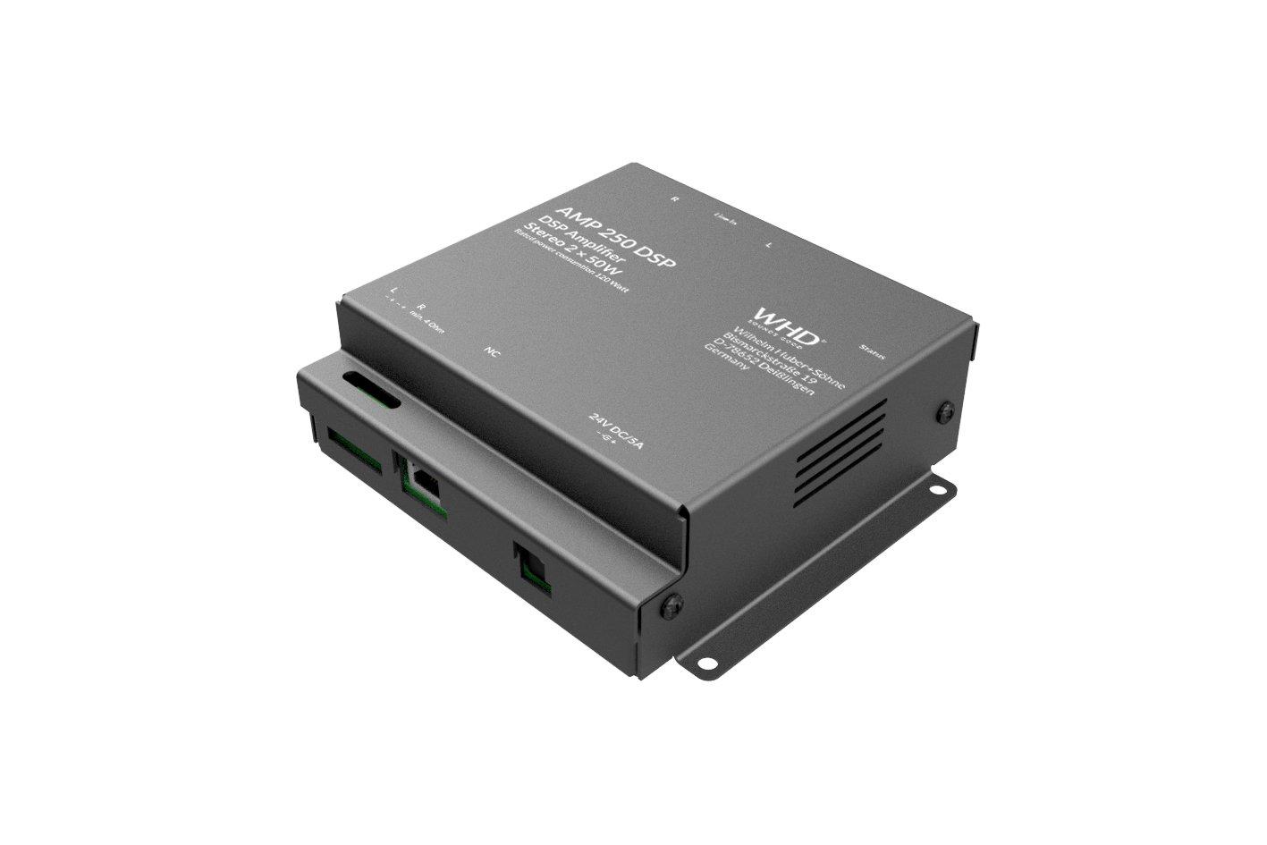 AMP250DSP, AMP 250 DSP, schwarz Stereoverstärker mit DSP 2x50W/4Ohm, 35W/8Ohm