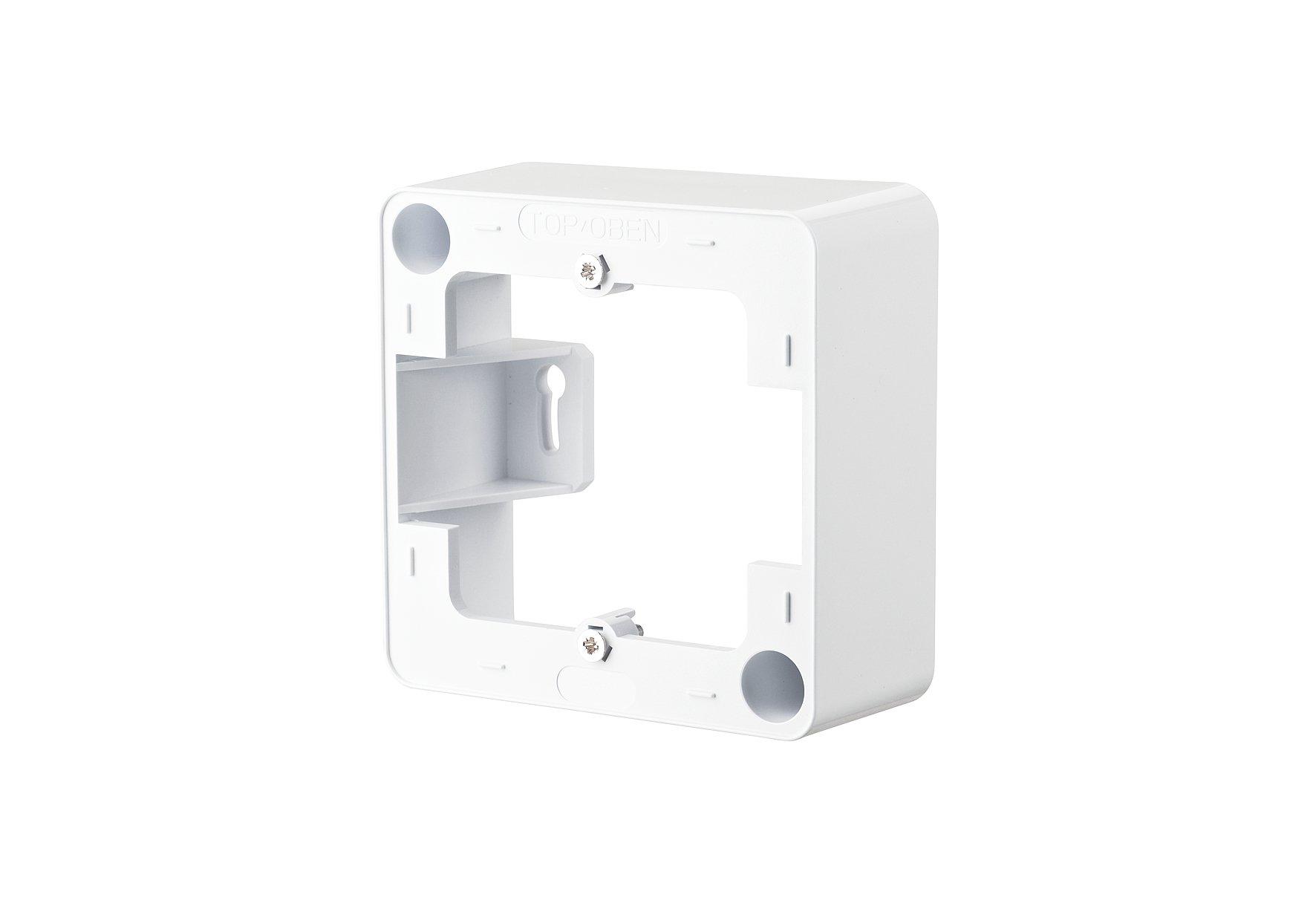 130829-27-I, Aufputzrahmen 85 x 85 x 35 mm - 1fach, verkehrsweiß