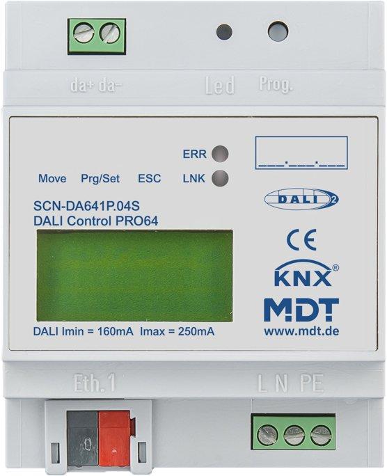 SCN-DA641P.04S, DALI Control Pro64 Gateway, 4TE REG, KNX, MDT