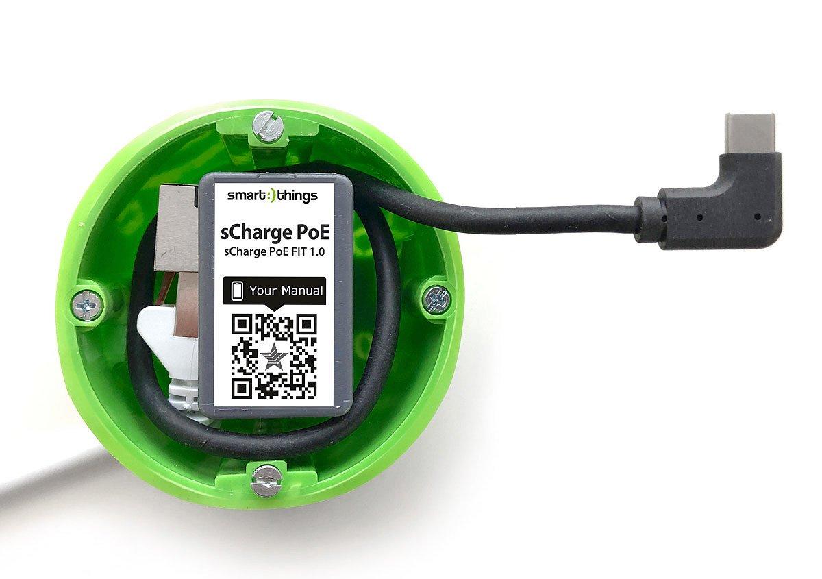 sCharge PoE FIT C, s28 C USB Typ C Stromversorgung und Daten über IEEE 802.3at Power Over Ethernet