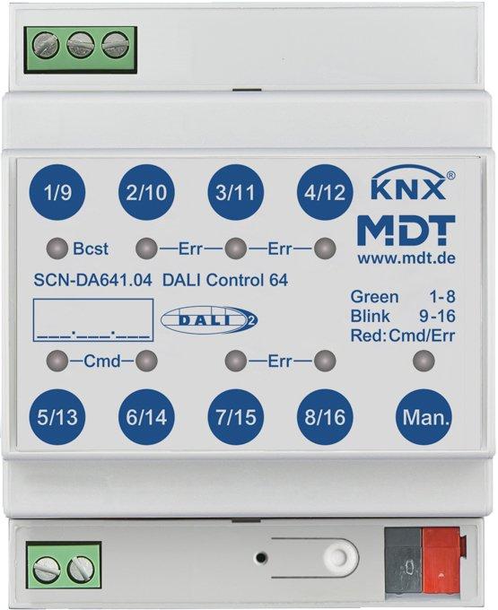 SCN-DA641.04, DALI Control 64 Gateway, 4TE REG, KNX, MDT