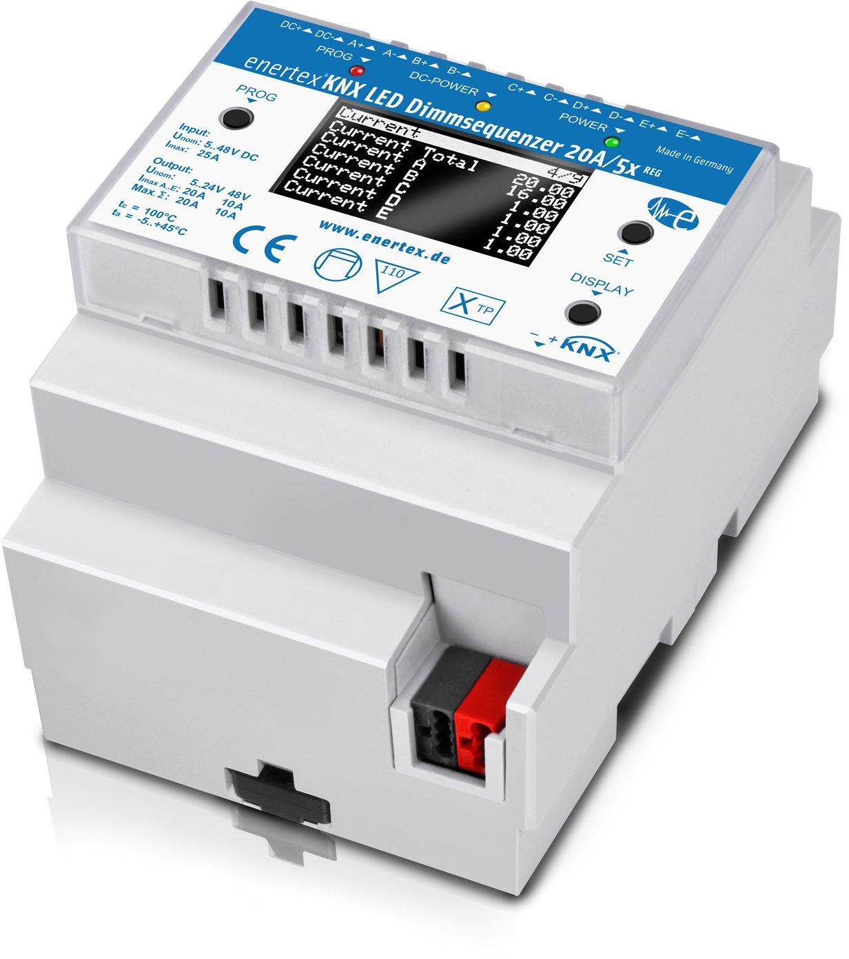 1174-REG, Enertex® KNX LED Dimmsequenzer 20A/5x REG